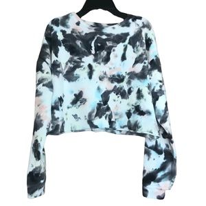 Colsie Tie Dye Crop Sweatshirt Size S